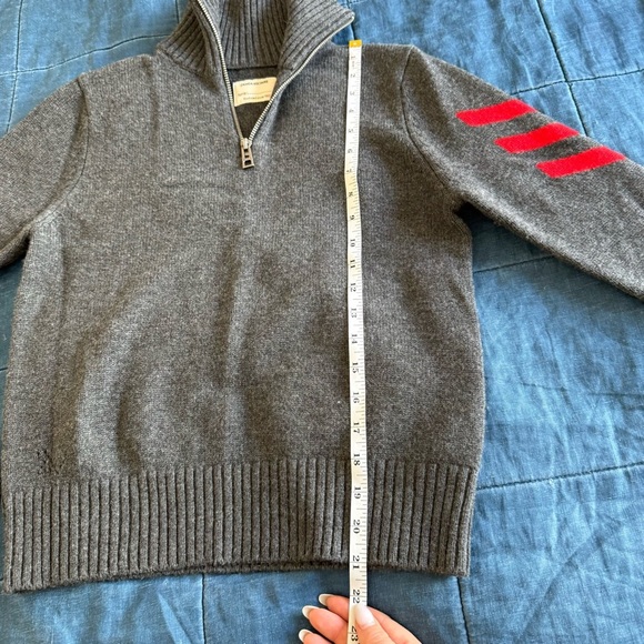 Zadig & Voltaire boy’s Tim Wool Blend 1/4 Sweater Size - Picture 6 of 11